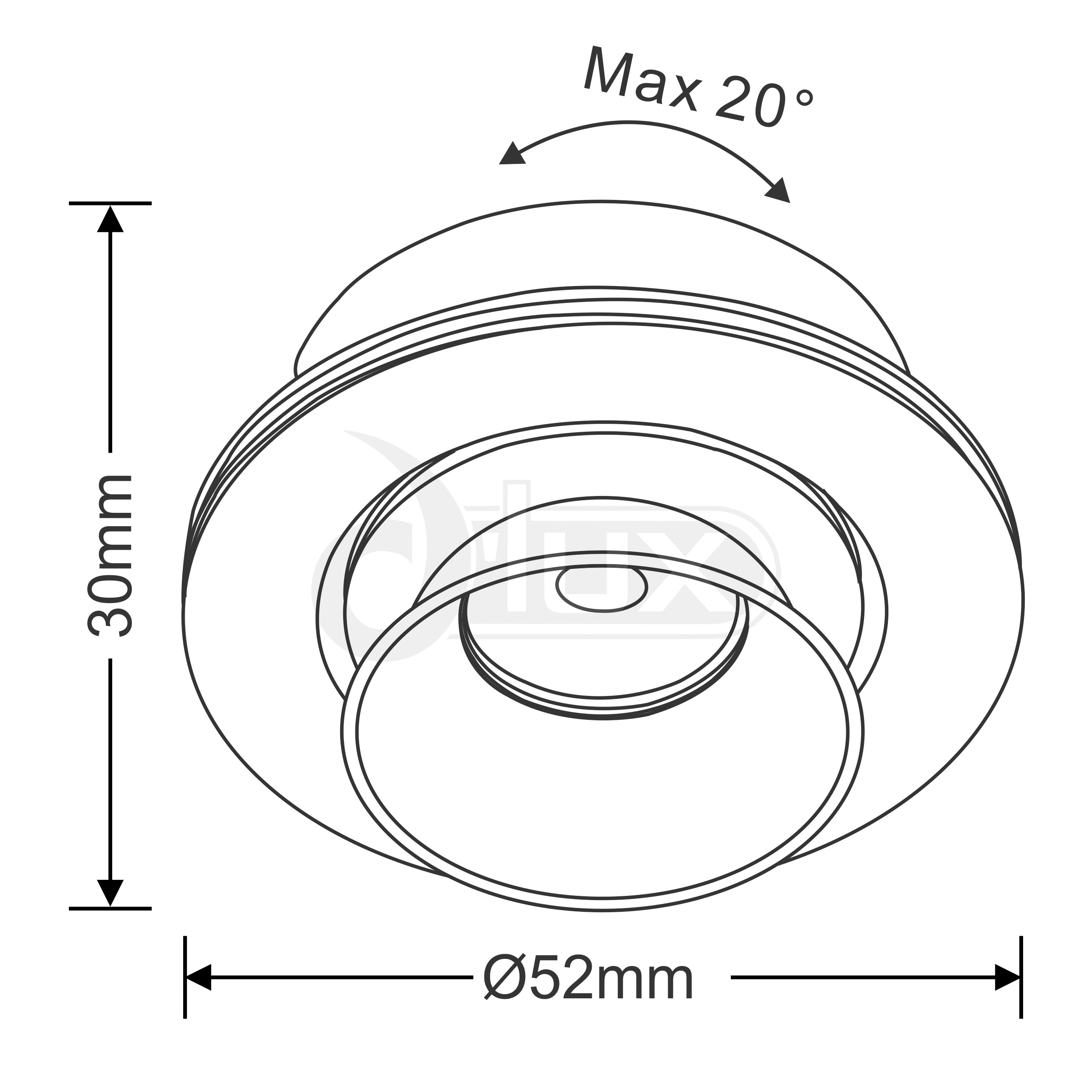 Brevis F Recessed Ceiling Luminaires Dlux Round Recess Ceiling
